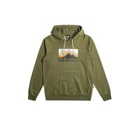 Quiksilver Sweater QS GRADIENT MOUNTAINS HOODIE Men Green M