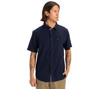 Quiksilver Mens Time Box Short Sleeve Shirt Dark Navy M