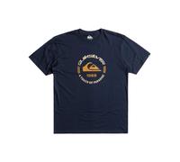 Quiksilver Short-Sleeved T-Shirt Men Circle Logo SS S Blue