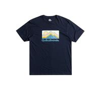 Quiksilver Short-Sleeved T-Shirt Men QS Gradient Mountains SS S Blue