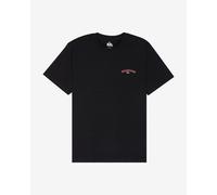 Quiksilver Tap In Short Sleeve T-Shirt Black White Pink - XS