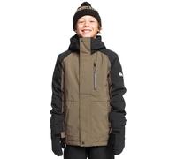 Quiksilver Technical Snow Jacket Mission Block Youth JK Boys 4-16 Brown 10