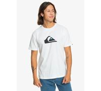 Quiksilver Tshirt Short Sleeve Cotton Crew Neck Comp Logo White
