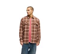 Quiksilver - Chemise confortable en coton - Venture Sherpa Overshirt Java for Men in Cotton - Size XL - Burgundy Burgundy XL