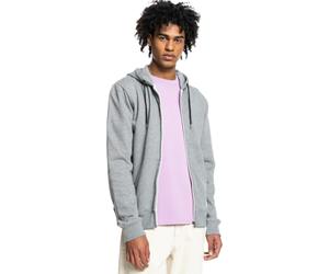 Quiksilver Young Mens Essentials Zip Terry Hooded Sweatshirt, Light Grey Heather, M UK