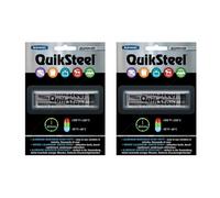 QUIKSTEEL EPOXY ALUMINUM PUTTY MECHANICS INSTANT REPAIR WELD FIX - 2 PACK
