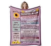 Quilazy Daughter in Law Birthday Blanket, 60"X50" - Unique Gift for Future Daughter-in-Law
