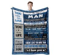 Quilazy Gifts for Men, Men Gifts, Gifts for Him Husband Boyfriend, Husband Boyfriend Gifts, Birthday Anniversary for Him Men Who Have Everything/Nothing, I Love You Gifts Blanket 60’’x50’’