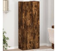 quilcene 153cm wooden office cabinet in smoked oak