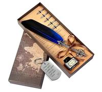 Quill and Ink Set,Vintage Smooth Writing Quick Drying | Quill and Ink Dip Pen Set - for Journaling Drawing Women Men Birthday Christmas Home Office School