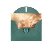 quill Dark Green Patterns greeting card 6x4 inches with envelope, covering birthdays, weddings and other occasions