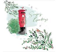 Quill & Ink Queen Elizabeth E2R Postbox Christmas Card Xmas Greeting Cards 494031