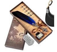 Quill Pen and Ink Set Smooth Writing with Replacement Nibs
