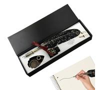 Quill Pen And Ink Set - Vintage Writing Tool | Note Taking Pens For Beginners Writers Authors Readers Painters Students Teachers Collectors Artists Birthday Holiday