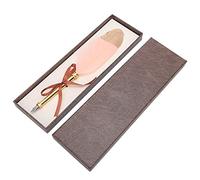 Quill Pen Gold and Feather Pen nk Dipped Calligraphy Feather Pen Retro British Fancy Calligraphy Writing Goose Pen