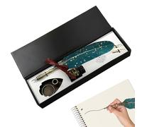 Quill Pen Set - Vintage Writing Tool, Beginner Dip Peen And Ink Set, Taking Pens | Note Taking Pens Kit | Classic Pen For Journaling Art | Creative Writing And Gifting