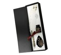 Quill Pen - Vintage Kit | Writing Set With Ink Stand Nibs, Decorative Office Tool, Creative Gift For Writers Students Teachers Artists Collectors Home Desk Display