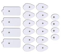 QUILLE TENS Electrodes - 20 TENS Unit Pads Electrode Pads Reusable Self-Adhesive Replacement Massage Pads (Snap on) - TENS/EMS Electronic Pulse Massager
