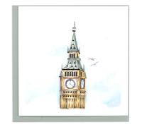 Quilling Big Ben Lavish London Hand-Finished Art Greeting Card Frameable Art - Suitable for Framing in a Card Frame - by The Quilling Card Company
