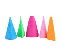 Quilling Borders Mixed Color 5 Shapes Towers Quilling Tools Kit DIY Quilled Creation for Home Office Decoration