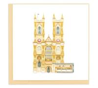 Quilling London Westminster Abbey Hand-Finished Art Greeting Card Frameable Art - Suitable for Framing in a Card Frame - by The Quilling Card Company