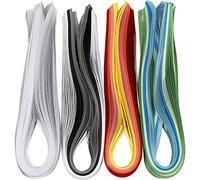 Quilling paper strips, W: 5 mm, 1200asstd, 120 g