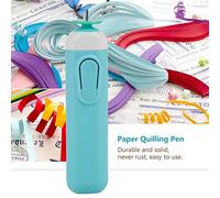 Quilling Pen Electric Slotted Paper Crafts Paper Quilling Pen Craft Card(Blue)handmade materials