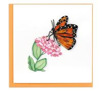 Quilling The Monarch Butterfly Flutter-Tastic Fun! Hand-Finished Greeting Card Frameable Art - Suitable for Framing in a Card Frame - by The Quilling Card Company