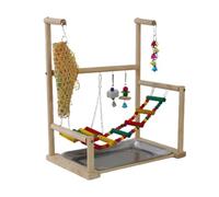 QUILSTM Bird Playground Perch Stand Play Gym Has Engaging Features Inspire Fun Climbing Swing Actions For Parrots Small Bird Stand Toys Exercise Supplies Playstand
