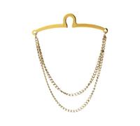 QUILSTM Chic Necktie Clip Chain Cravat Pin Trendy Accessories | Enhancing Attire With Additional Elements And Color. Necktie Link Chain Is For Formal Events Such As Parties