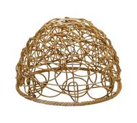 QUILSTM Elegant Woven Hanging Lamp Shade Unique Light Fixture Modern Dining