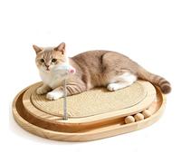 QUILSTM Enrichment Toys Include Cat Ball Track And Scratching Post Active Kittens And Feline Friends Which Is Very Suitable For Stimulating Instincts Of Grabbing