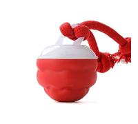 QUILSTM Moving Pet Toys Electric Interactive Dogs Rolling Grinding Balls Smart Cat Chase Ball Intelligent Bite Resistant Chase Mate Dog Toy With Remote, red
