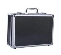 QUILSTM Strategic Musical Accessories Sound Supplies Storage Box,Black | Storage Case Home Office Hardware Devices Portable Household Tool Box Aluminum Case