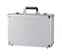 QUILSTM Strategic Musical Accessories Sound Supplies Storage Box,Silver | Storage Case Home Office Hardware Devices Portable Household Tool Box Aluminum Case