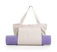 QUILSTM Yoga Paddle Shoulder Bag Yoga Bag Windcloth Pilates Handbag Suitable Use on Tour for Convenient Mat (Grey), Khaki