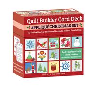 Quilt Builder Card Deck Applique Christmas Set : 40 Festive Blocks, 8 Seasonal Layouts, Endless Possibilities