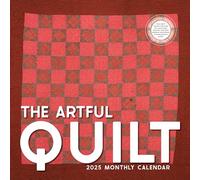Quilt Calendar 2025 | The Artful Quilt | 12” x 24” Quilts Wall Calendar 12 Month | Marble City Press | Modern Art Calendar | Museum, Fine Art