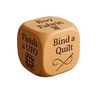 Quilt Decision Dice | Decision Dice | Wooden Tasks Tool for Needlework Studio Home Quilting Embroidery Hooks | Atelier Home Workplace Needlework
