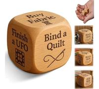 Quilt Decision Dice - Quilting Projects Selection Tool,Portable Quilt Dice for Party Women Men Sewing Lovers Quilters Crafters Family Gathering School Birthday Stocking Stuffer
