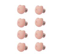 Quilt Fixing Clips, 8 Pcs Non-Slip Duvet Cover Holding Clips to Keep Duvet in Place, Cat Quilt Cover Clips Pins Comforter Clips with Buttons for Blanket, Bed Sheet, Socks, Curtain (Cat Pink)