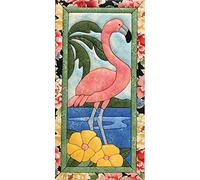 Quilt-Magic No Sew Wall Hanging Kit-Flamingo