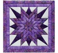 Quilt Magic Sew Wall Hanging Kit-Starburst, Foam, 12"x12", by The Yard