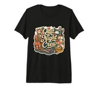 Quilt Night Crew Sewing Patchwork Premium T-Shirt