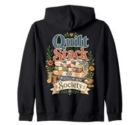 Quilt Stack Society Quilting Club Zip Hoodie