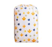 Quilt Storage Bag with Drawstring, Cylindrical Cloth Organizer for Travel, Decorative String Bag for Laundry Clothes Shoes, 90 x 45cm (Type 1)