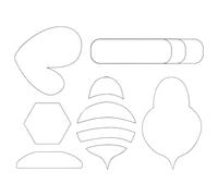 Quilt Templates | Acrylic Small Bee Sewing Pattern Template Cutting Set | Exquisite Template Tools, Template Ruler Set for Crafts