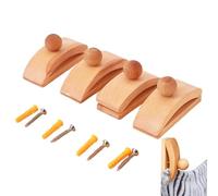 Quilt Wall Hangers - 4 Pieces of Wooden Quilt | 3.15 x 1.69 x 1.18 in Wall Hooks, Quilt Clips, Clamps for the Design, Wardrobe for Walls, Indoor Wall Support