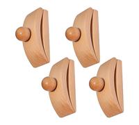 Quilt Wall Hangers - 4 Wooden Clips | Wall Mounted Rug Hanger & Tapestry Holder | Heavy-Duty Clamp Clips For Fabric Rugs Blankets | Stylish Display Organizer For Bedroom Living Room Dorm Office Apartm
