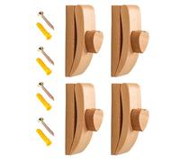 Quilt Wall Hangers - 8x3.2x3cm, Wooden Carpet Clamp Art Decor, Wall-Mounted Tapestry and Quilt Display Rack | Quilts Hanger for Living Room, Bedroom, Kitchen, Bathroom, Apartment, Hotel, 4pcs